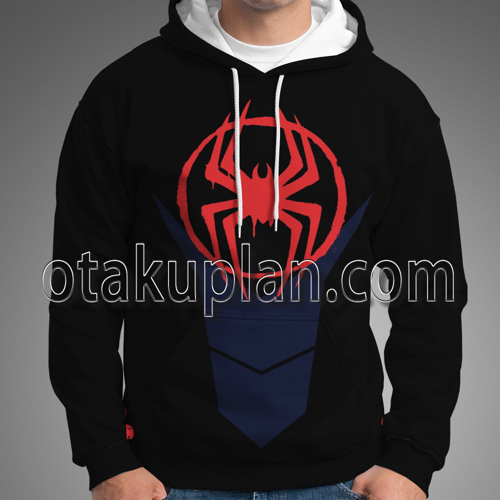 Spider Hero Across The Spider Verse Miles Morales New Suit Cosplay Hoodie