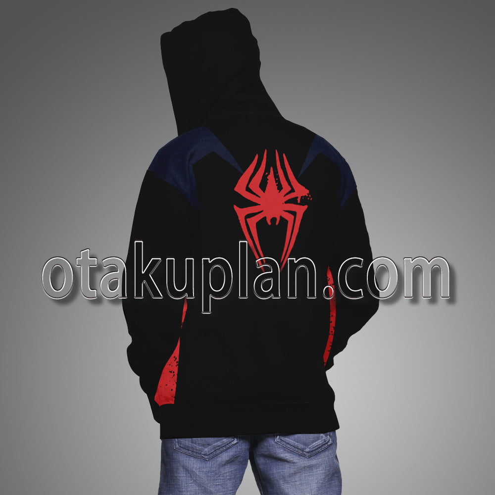 Spider Hero Across The Spider Verse Miles Morales New Suit Cosplay Hoodie