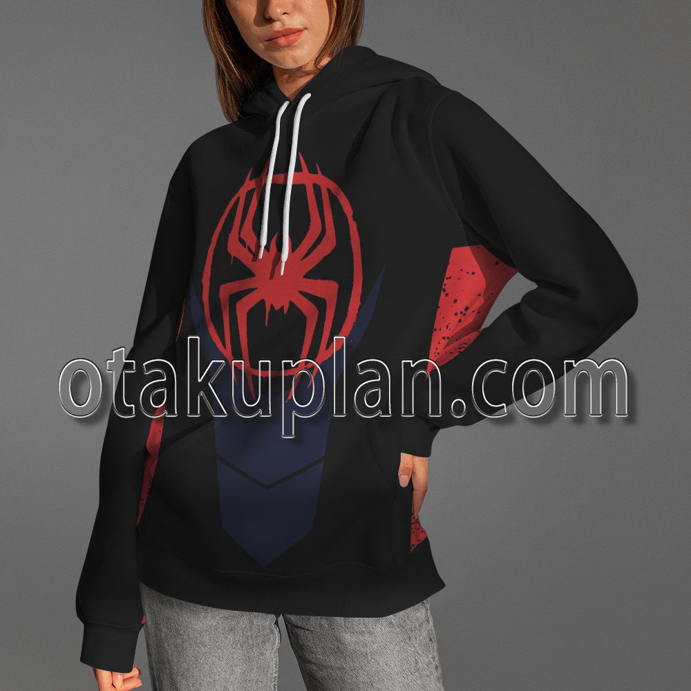 Spider Hero Across The Spider Verse Miles Morales New Suit Cosplay Hoodie