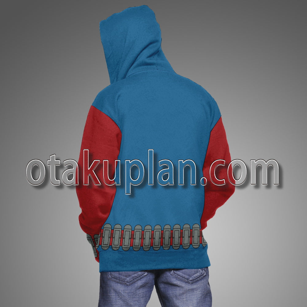 Spider Hero Across The Spider Verse Scarlet Spider Ben Reilly Spider Suit Cosplay Hoodie
