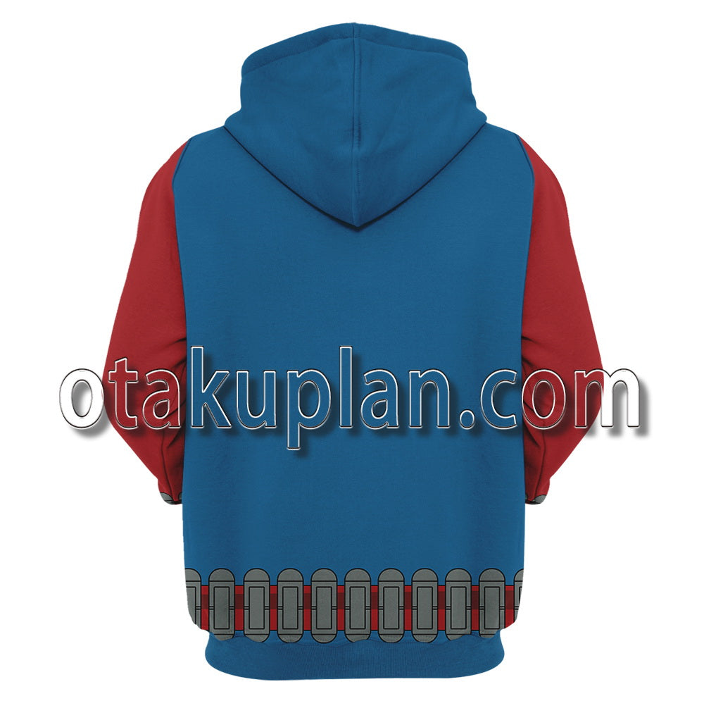 Spider Hero Across The Spider Verse Scarlet Spider Ben Reilly Spider Suit Cosplay Hoodie