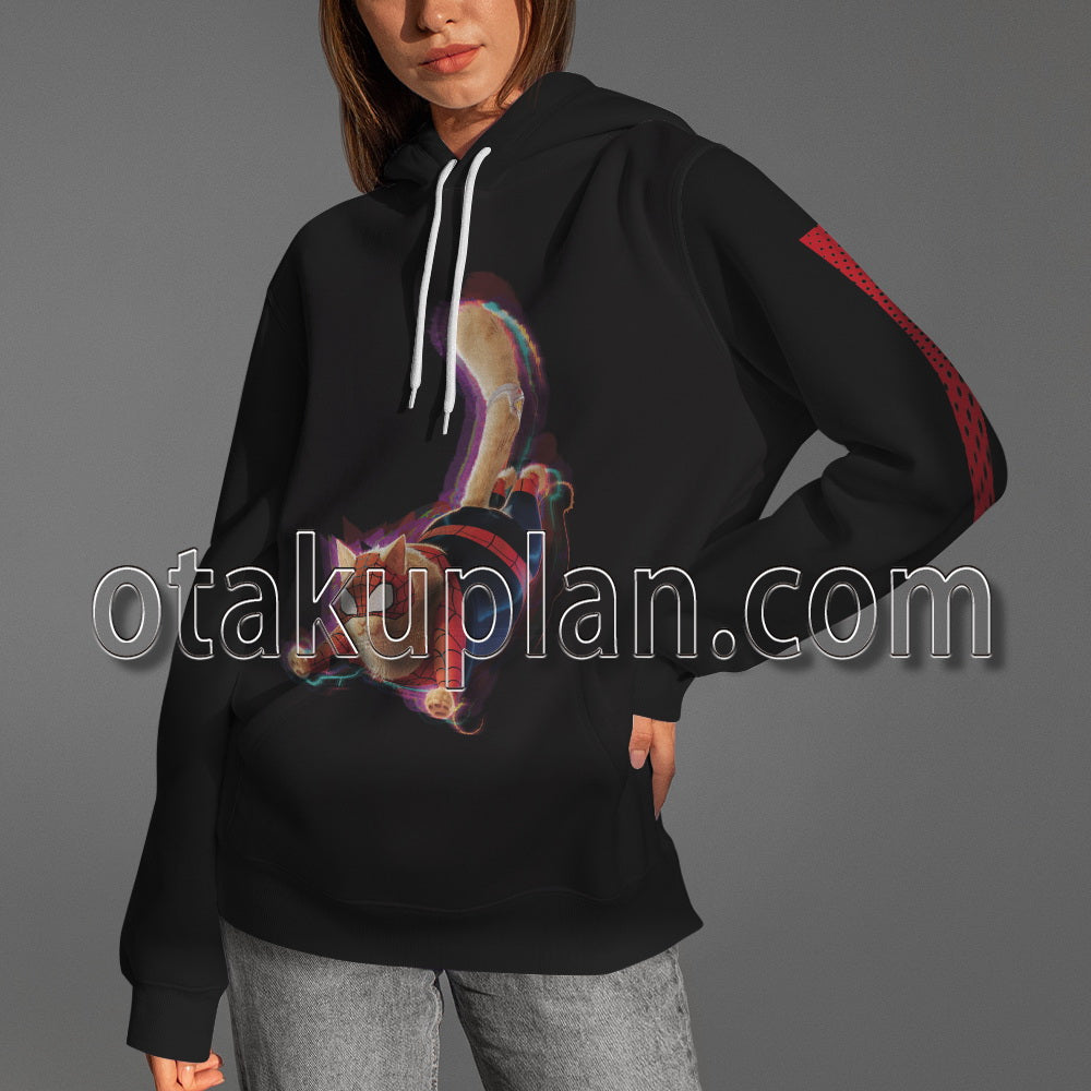 Spider Hero Across The Spider Verse Spider Cat Cosplay Hoodie