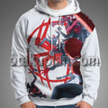 Spider Hero Across The Spider Verse Spider Hero Hunts Down Miles Cosplay Hoodie