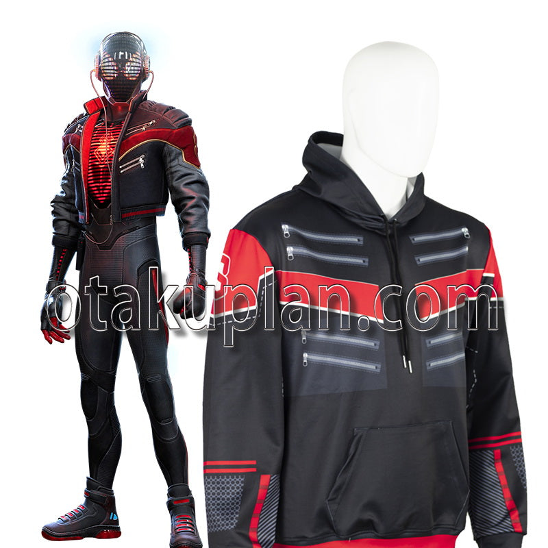 Spider Hero Miles Morales 2020 Suit Cosplay Hoodie