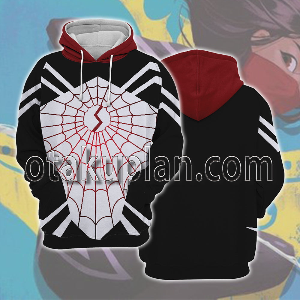 Spider Hero Cindy Moon Silk Battle Suit Cosplay Hoodie