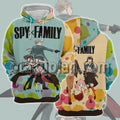 Spy x Family Loid Yor Anya Colorful Bubble Hoodie