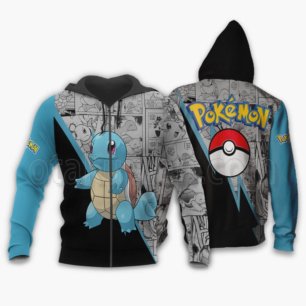 Squirtle Hoodie Custom Mix Manga