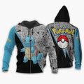 Squirtle Hoodie Custom Mix Manga