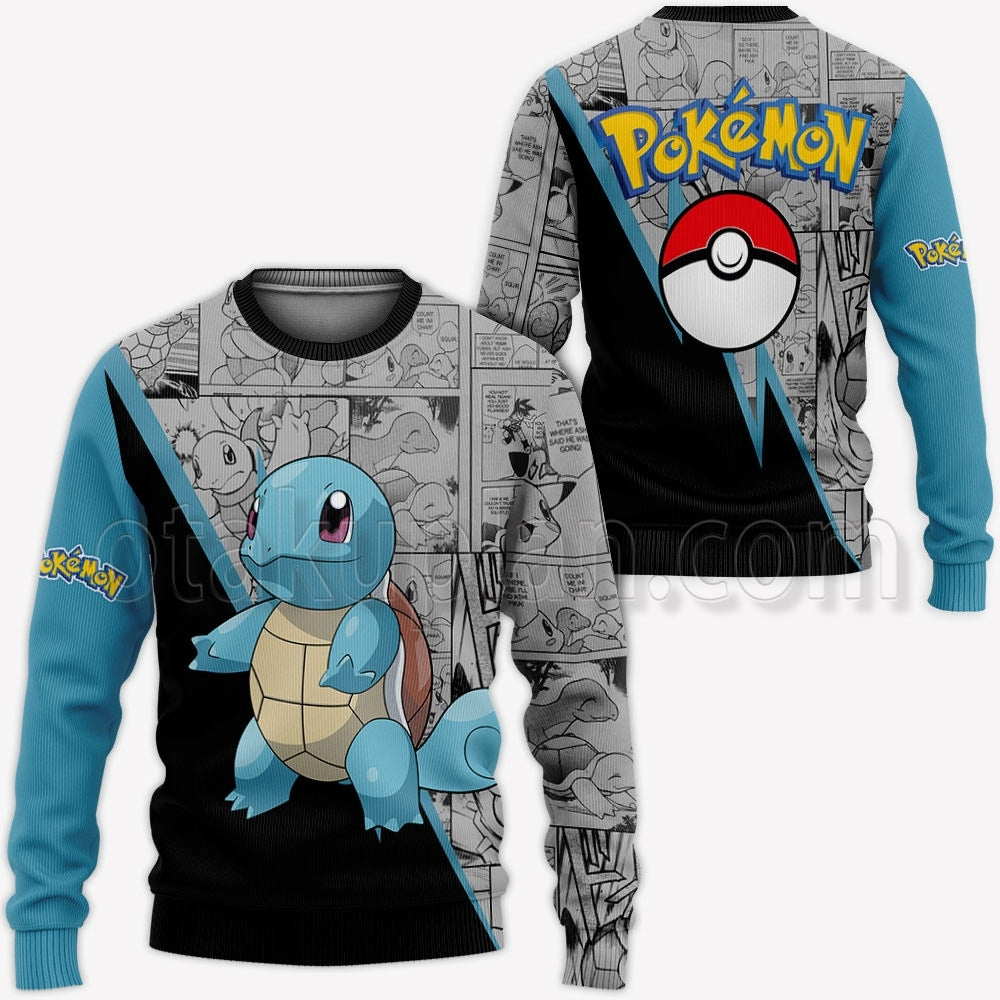 Squirtle Hoodie Custom Mix Manga