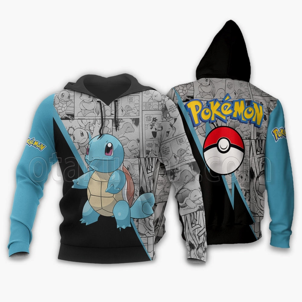 Squirtle Hoodie Custom Mix Manga