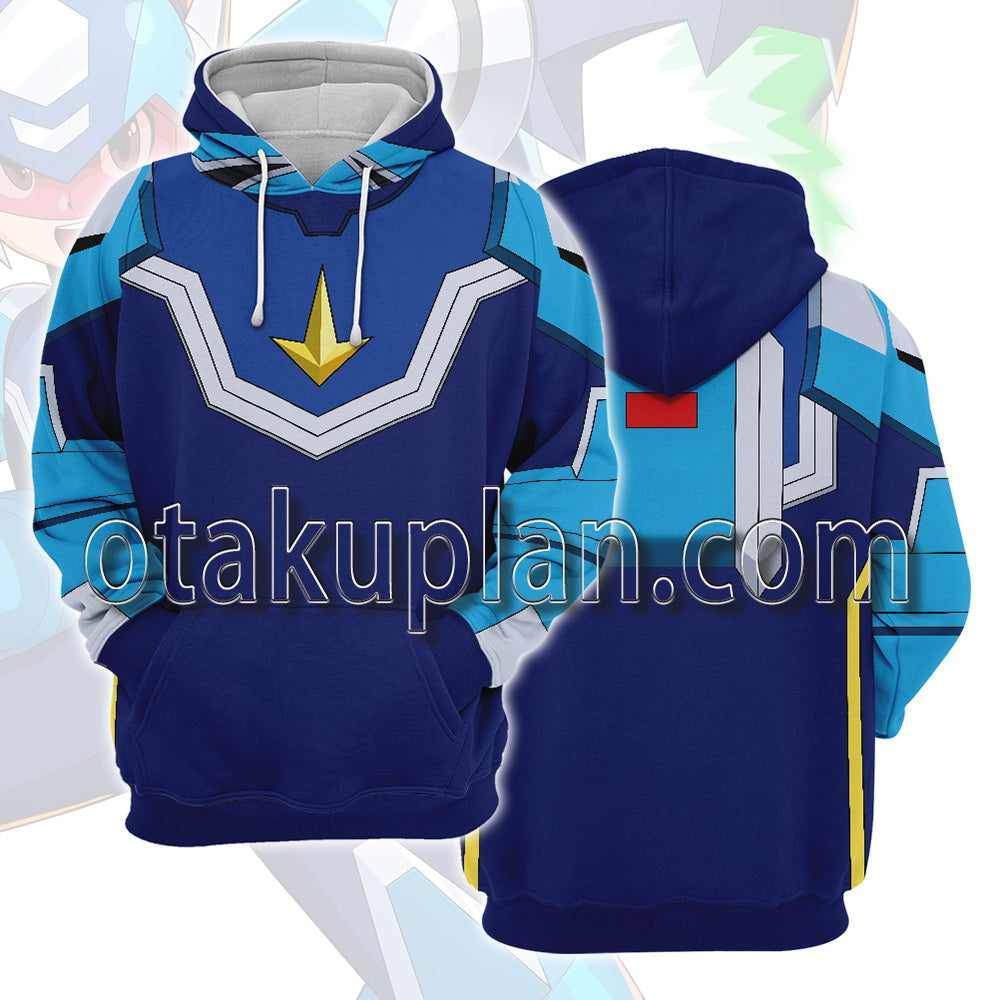 Star Force Mega Man Cosplay Hoodie