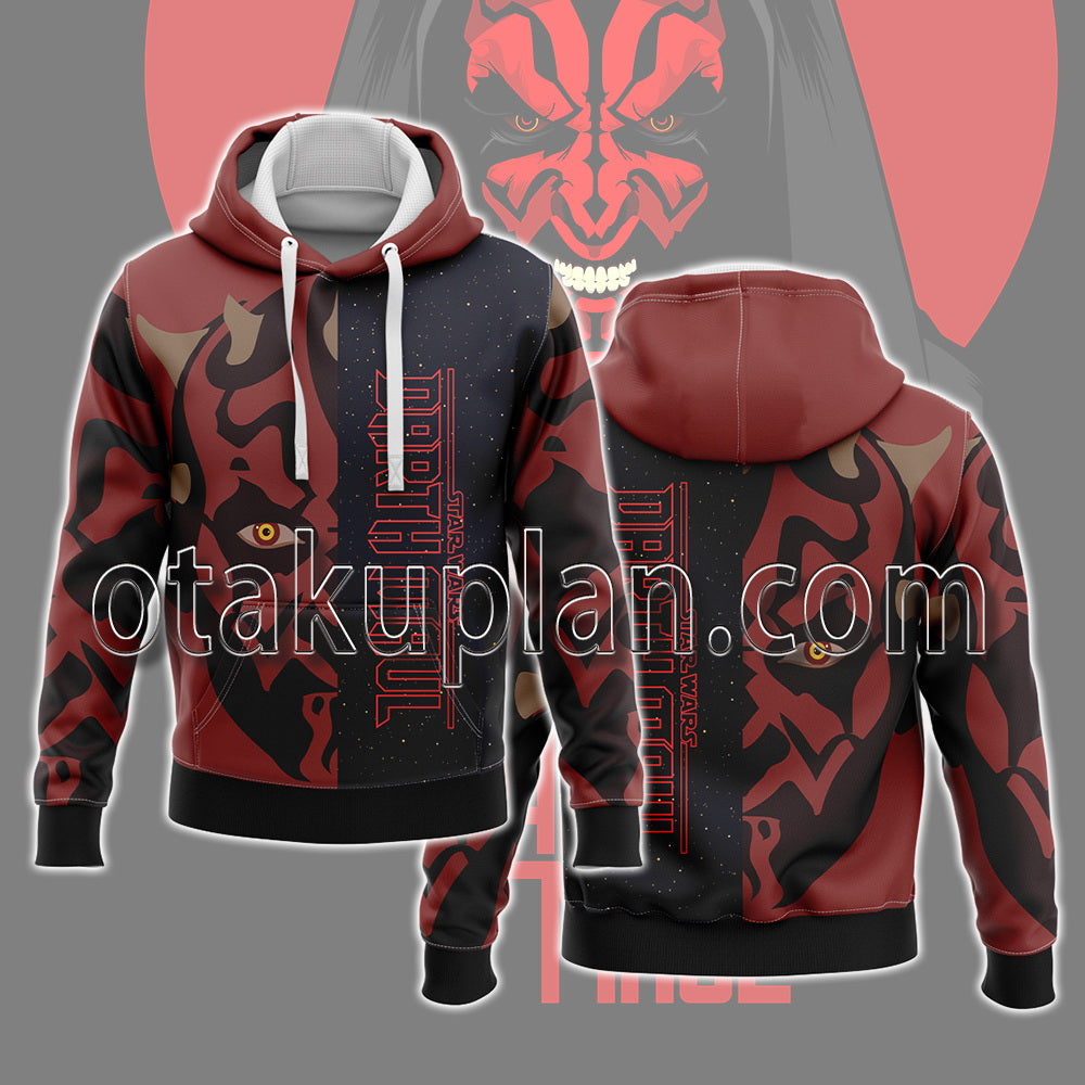 Wars Darth Maul Face Hoodie