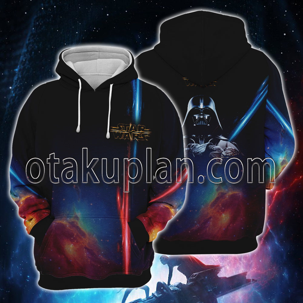 Wars Darth Vader Saber Red and Blue Hoodie