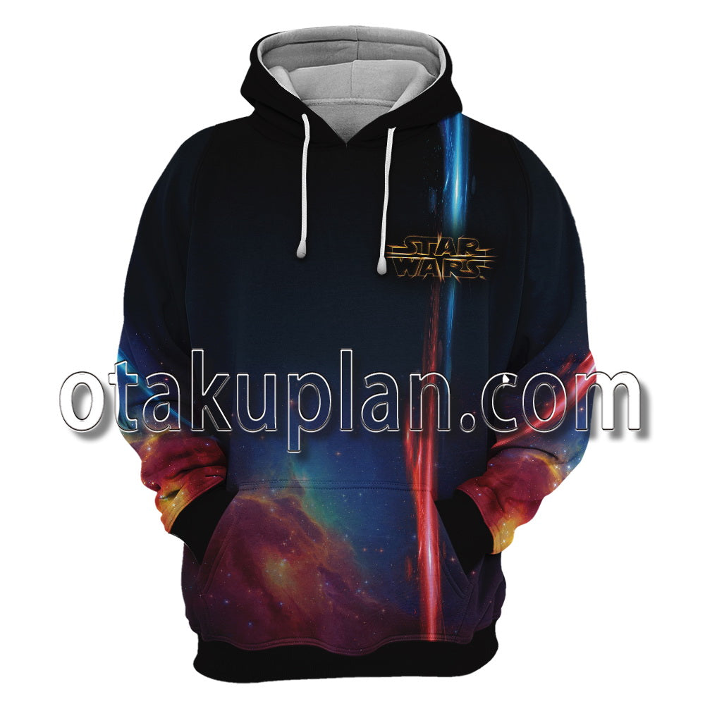 Wars Darth Vader Saber Red and Blue Hoodie