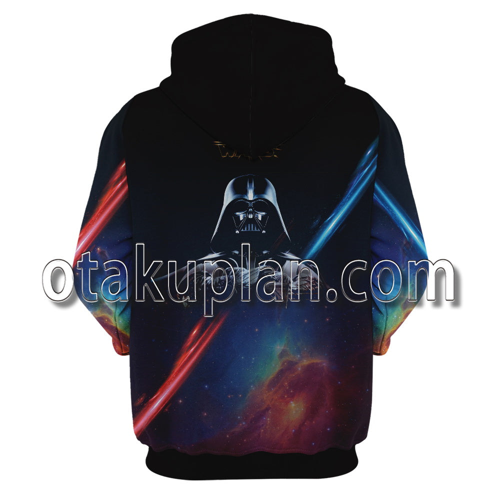 Wars Darth Vader Saber Red and Blue Hoodie