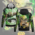 Wars Yoda Pattern Hoodie