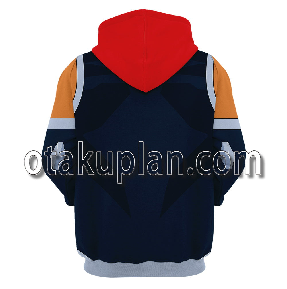 Starfire Koriandr Suoer Sons Battle Suit Cosplay Hoodie