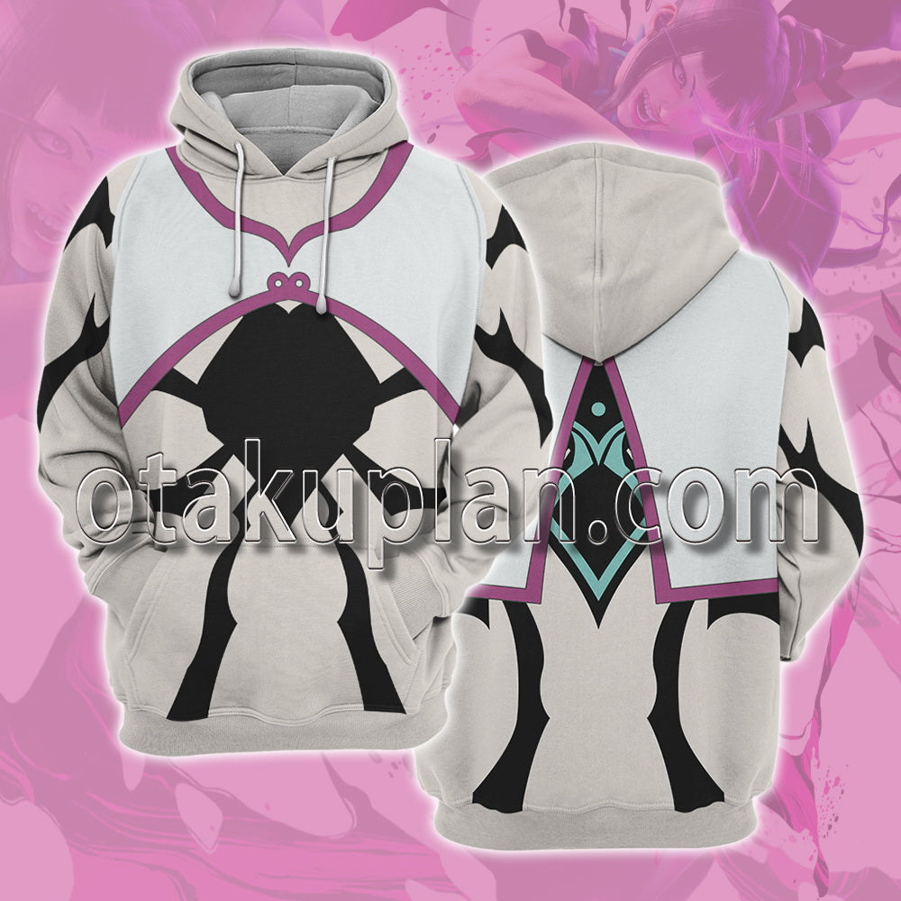 Street Fighter 6 JURI Tattoo Clothes Cosplay Hoodie