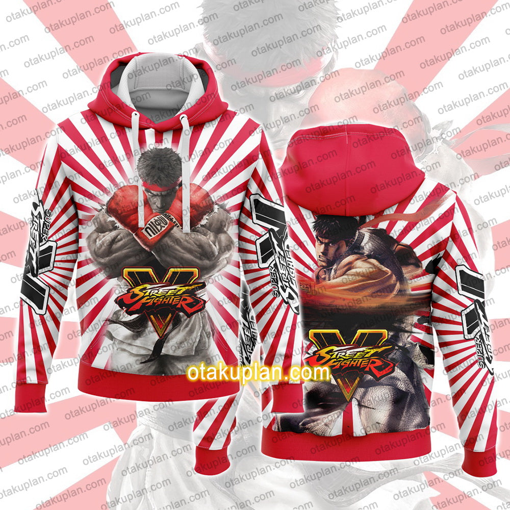 Street Fighter V Ryu The Rising Sun Hoodie