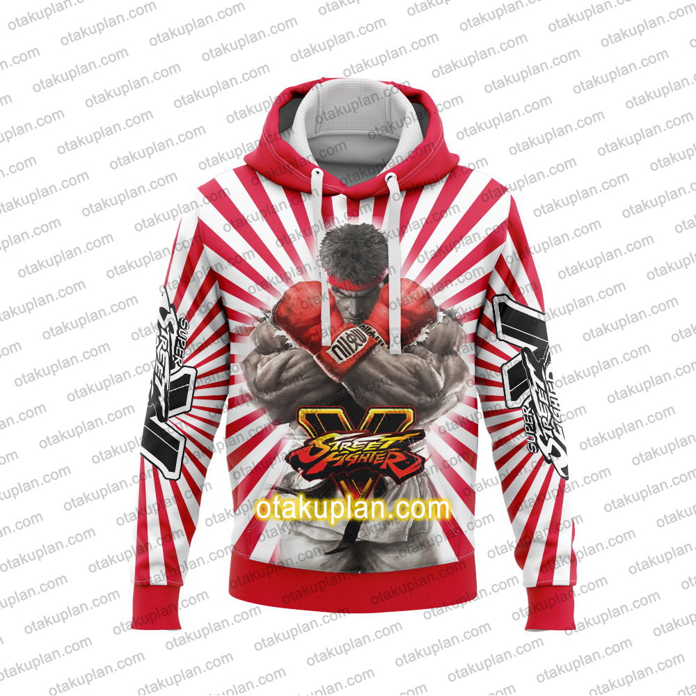 Street Fighter V Ryu The Rising Sun Hoodie