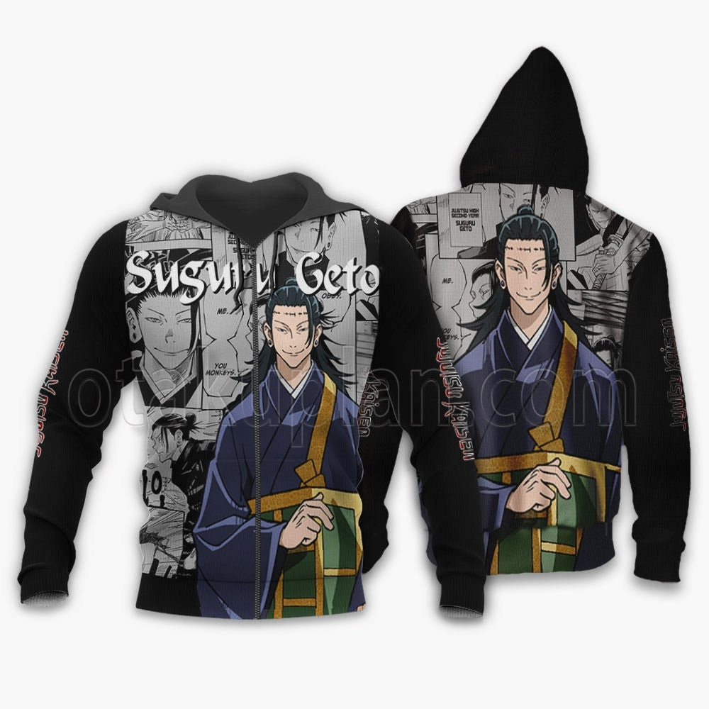 Suguru Geto Hoodie Custom Manga Style