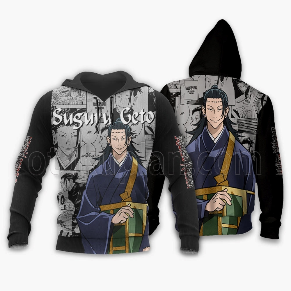 Suguru Geto Hoodie Custom Manga Style