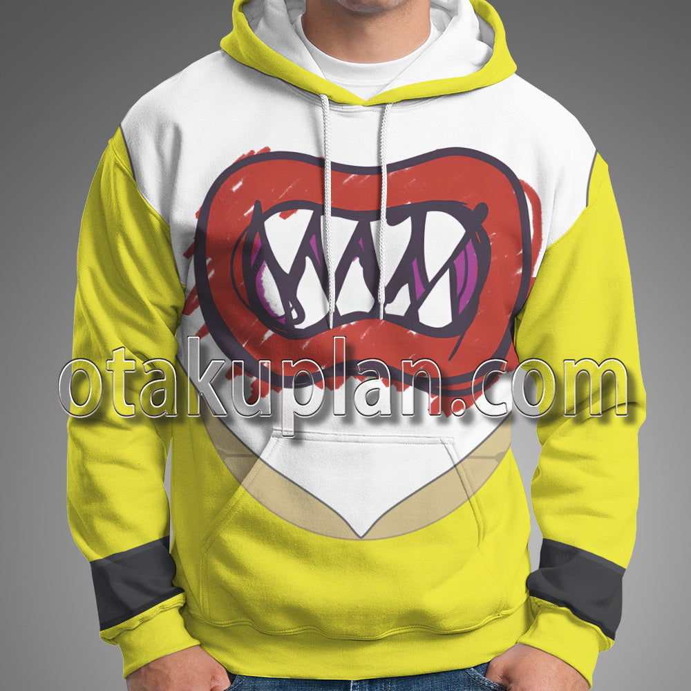 Super Smash Bros Ultimate Bowser Jr Son of Bowser Scarf Cosplay Hoodie