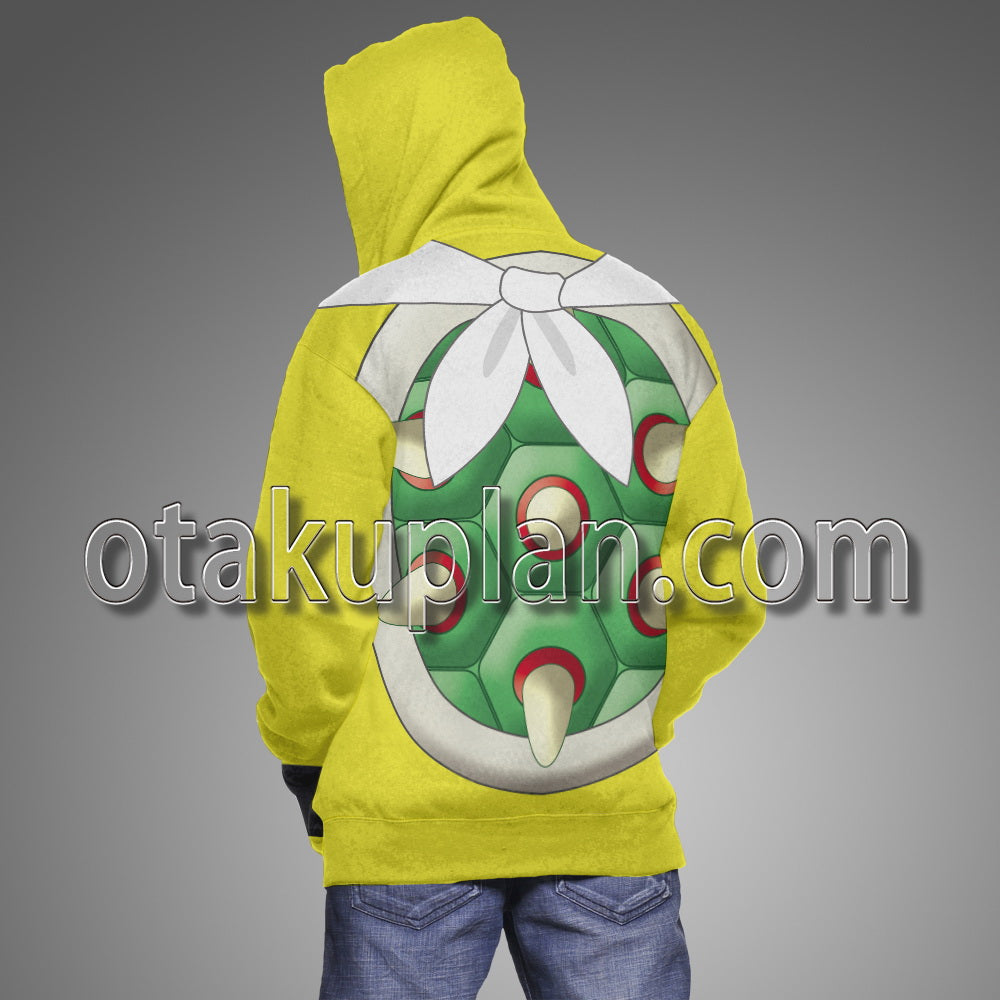Super Smash Bros Ultimate Bowser Jr Son of Bowser Scarf Cosplay Hoodie