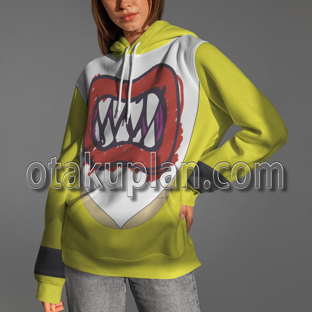 Super Smash Bros Ultimate Bowser Jr Son of Bowser Scarf Cosplay Hoodie