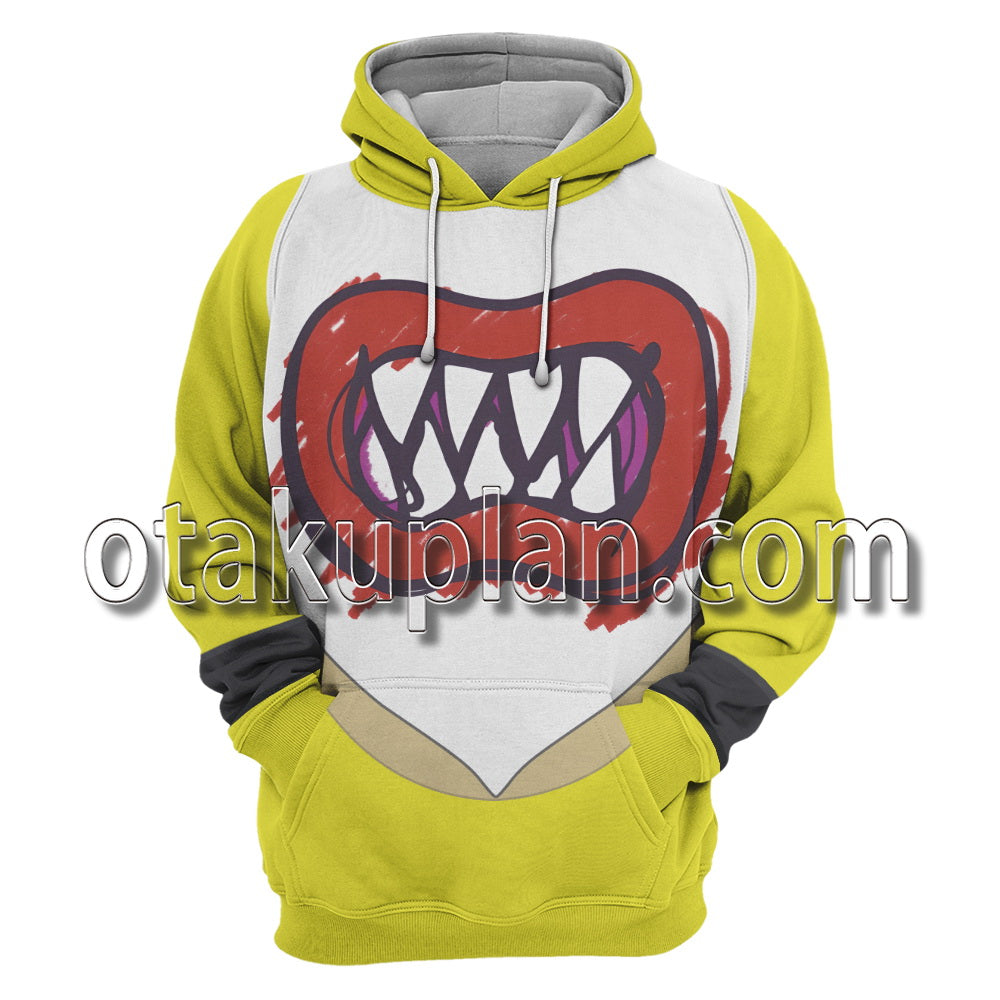 Super Smash Bros Ultimate Bowser Jr Son of Bowser Scarf Cosplay Hoodie