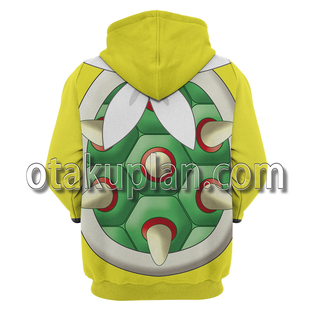 Super Smash Bros Ultimate Bowser Jr Son of Bowser Scarf Cosplay Hoodie