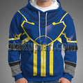 Super Smash Bros X Anime The Binding Blade Roy Blue Armor Cosplay Hoodie