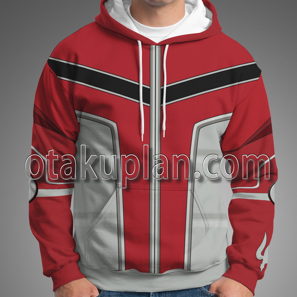 Super Smash Bros X Star Fox Assault Falco Lombardi Red Uniform Cosplay Hoodie