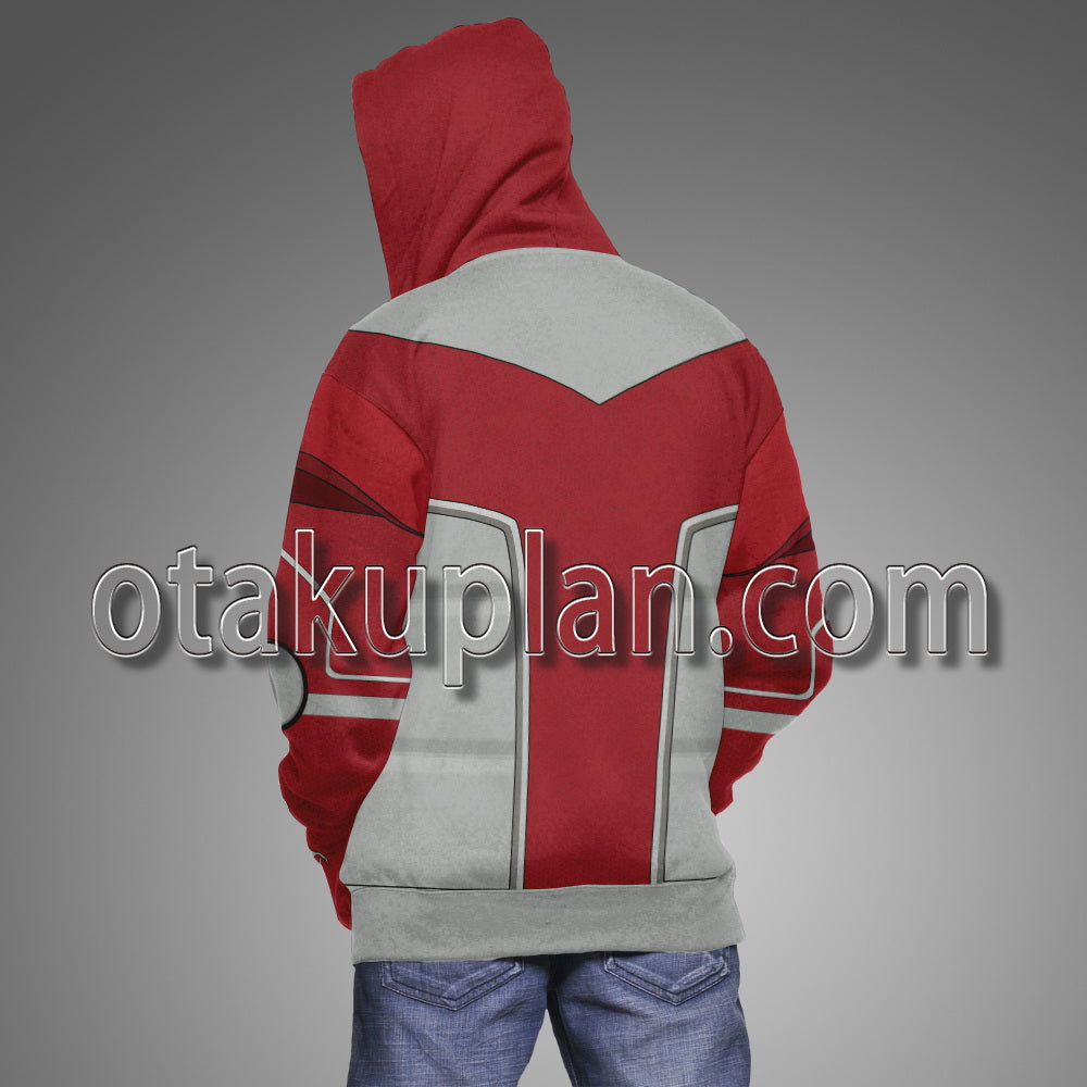 Super Smash Bros X Star Fox Assault Falco Lombardi Red Uniform Cosplay Hoodie