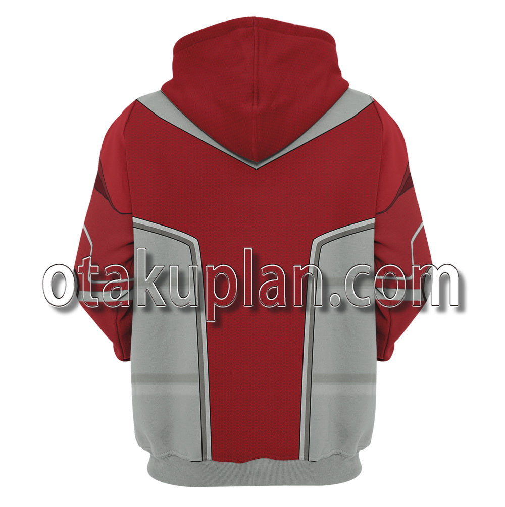 Super Smash Bros X Star Fox Assault Falco Lombardi Red Uniform Cosplay Hoodie