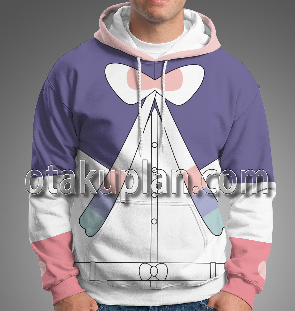 Sword and Shield Sylveon Personification Jumpsuit Cosplay Hoodie
