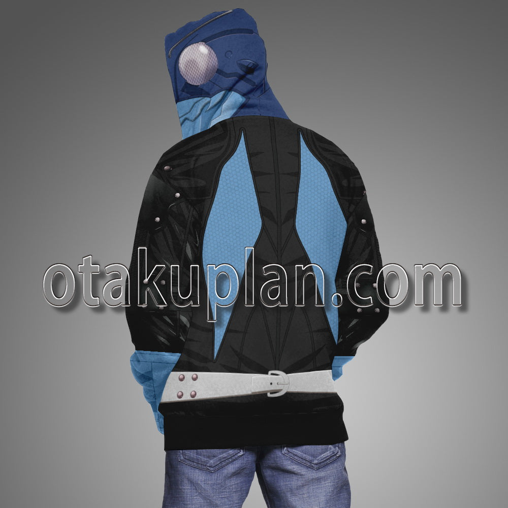 Takeshi Hongo Hopper Blue No Red Scarf Cosplay Hoodie