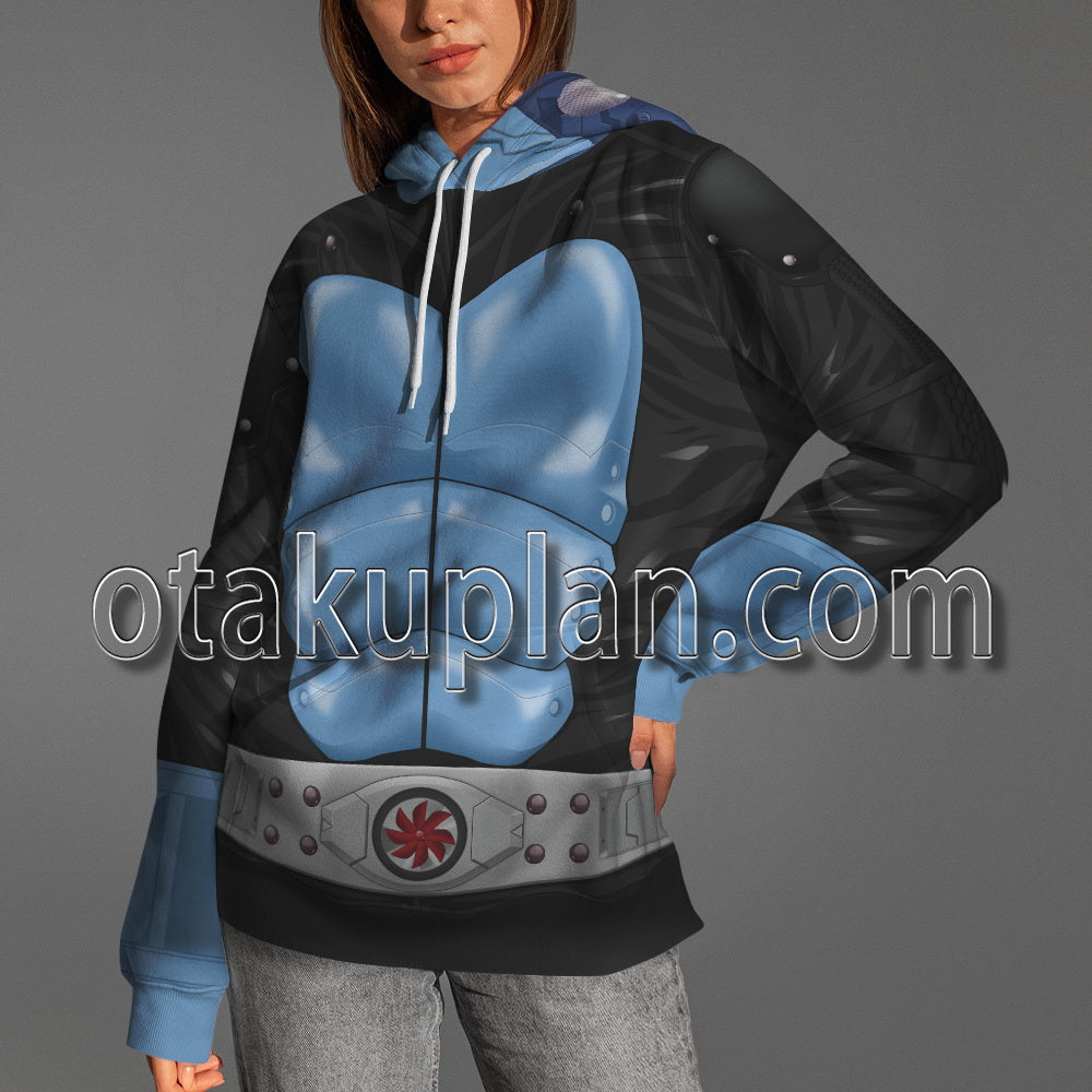 Takeshi Hongo Hopper Blue No Red Scarf Cosplay Hoodie