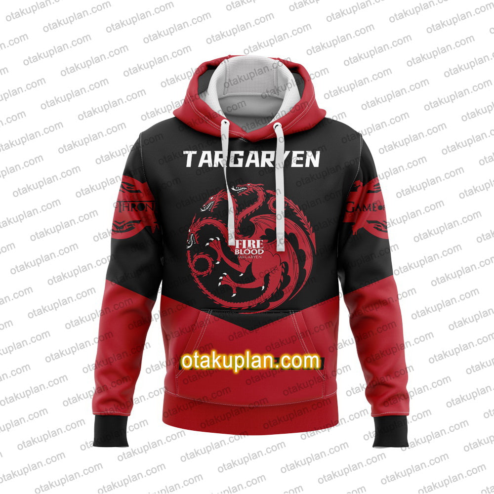 Targaryen Fire And Blood Hoodie