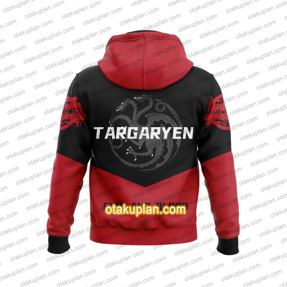 Targaryen Fire And Blood Hoodie