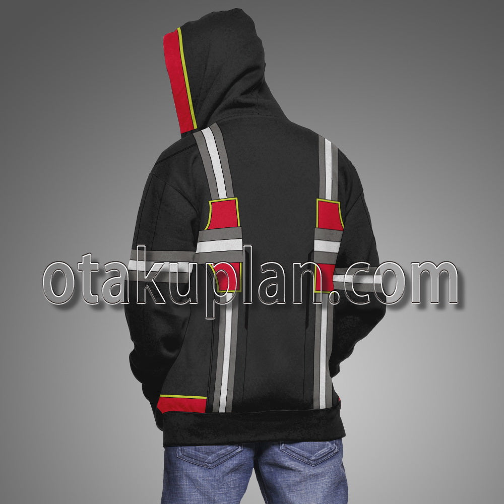 Team GO Rocket Leader Arlo Combat Uniform Cosplay Hoodie