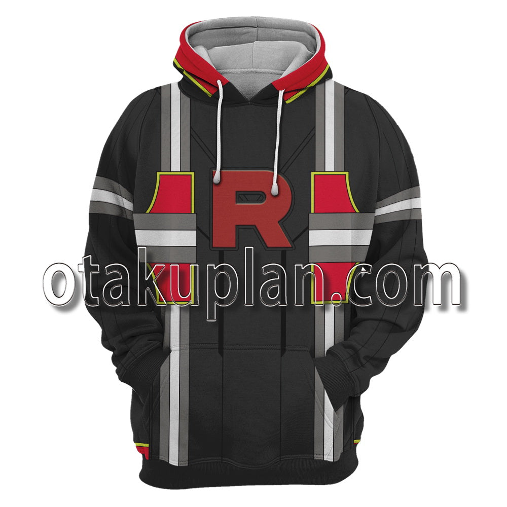 Team GO Rocket Leader Arlo Combat Uniform Cosplay Hoodie