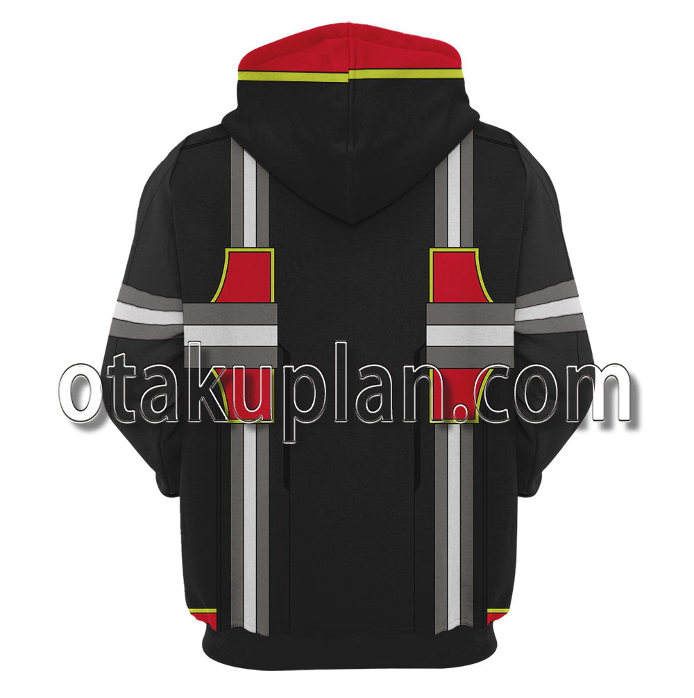 Team GO Rocket Leader Arlo Combat Uniform Cosplay Hoodie