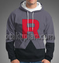 Team Rocket Gray And Black Uniform Cosplay Hoodie