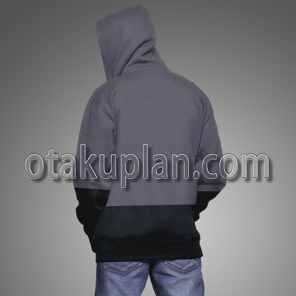 Team Rocket Gray And Black Uniform Cosplay Hoodie