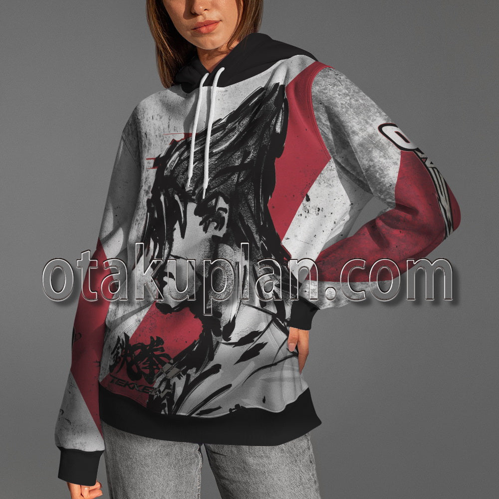 Tekken 8 Devil Jin Kazama Ink Style Splash Ink Hoodie