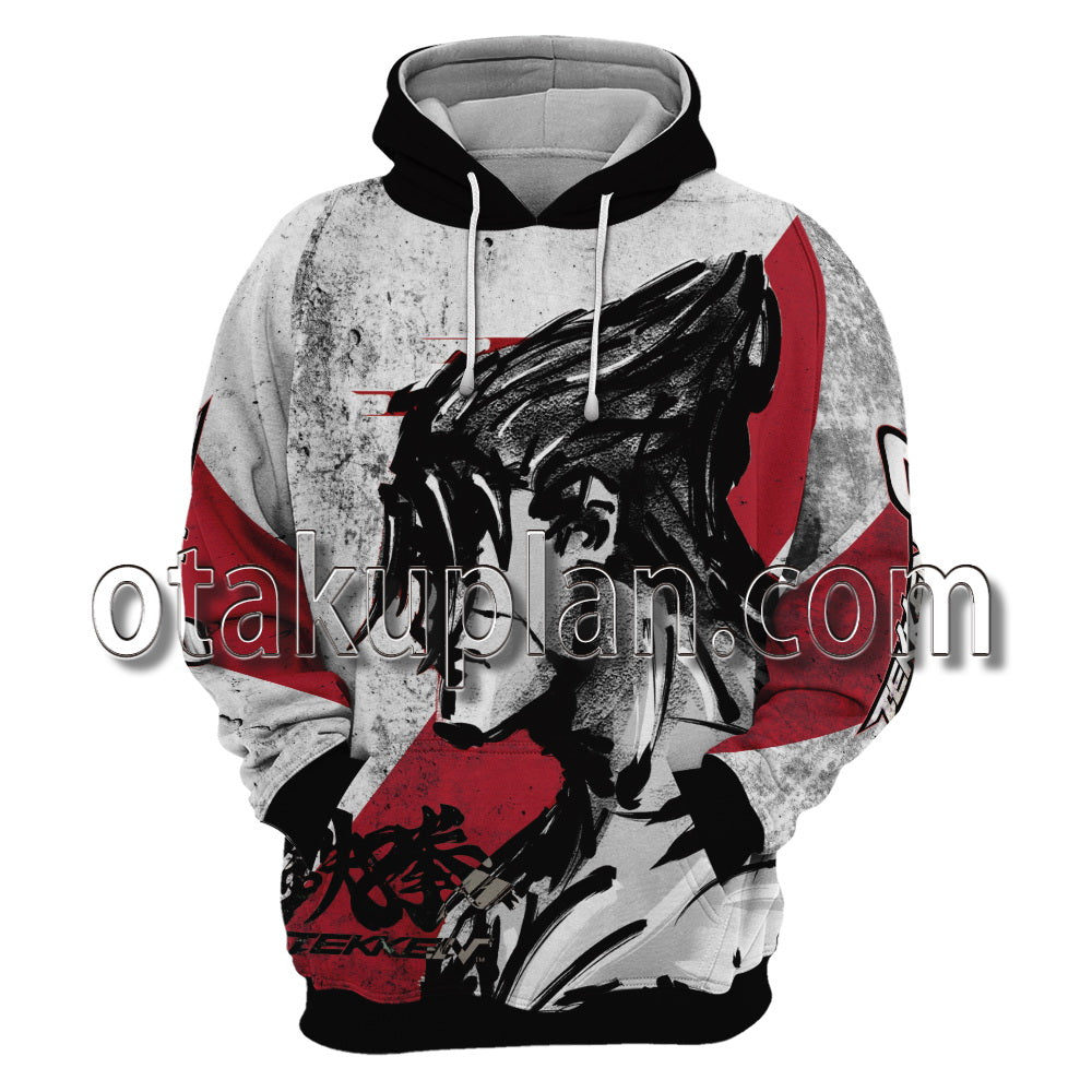 Tekken 8 Devil Jin Kazama Ink Style Splash Ink Hoodie