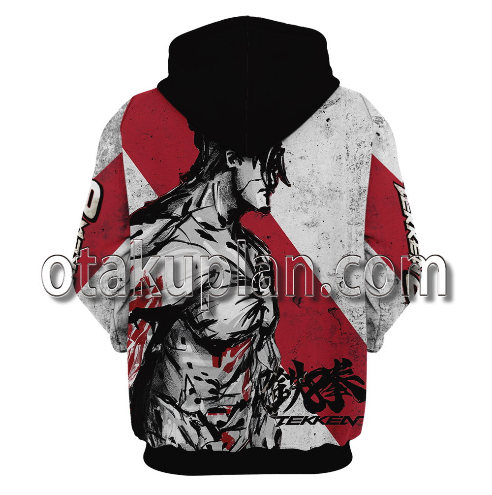 Tekken 8 Devil Jin Kazama Ink Style Splash Ink Hoodie