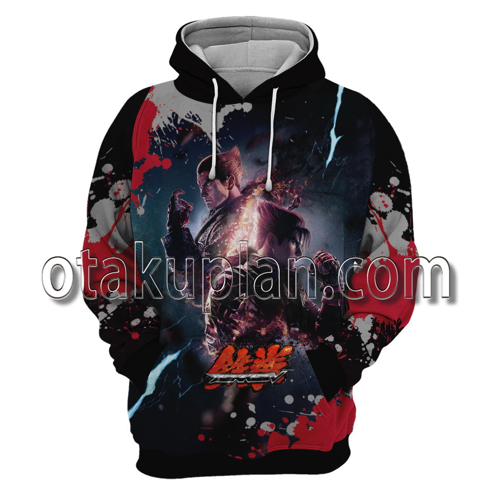 Tekken 8 Kazuya Mishima Devil Jin Kazama Hoodie