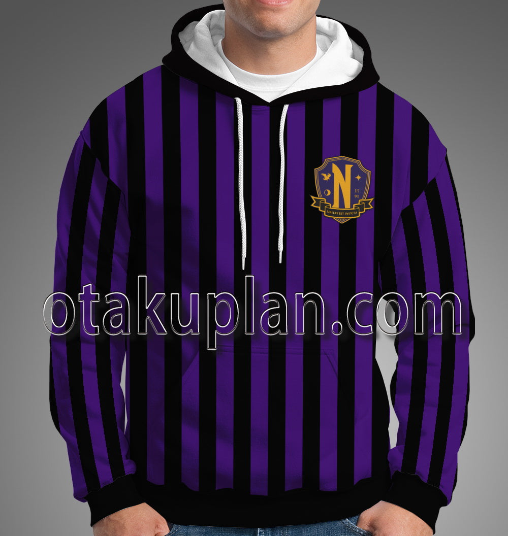 The Addams Family 2022 Wednesday Nevermore Academy School Uniform Cosplay Hoodie